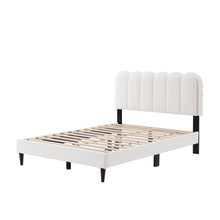 Load image into Gallery viewer, Lambswool Petal Headboard Bed Frame
