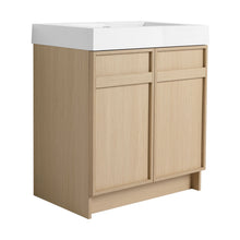 Load image into Gallery viewer, Freestanding Bathroom Vanity With Resin Sink &amp; Soft Close Cabinet Doors
