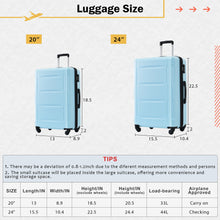 Load image into Gallery viewer, 2 Piece Luggage Set With Bags Expanable Spinner Wheels ABS Lightweight Suitcase With Tsa Lock 20" / 24"
