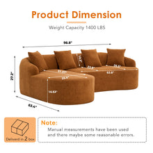 Load image into Gallery viewer, Combined Sofa With 4 Pillows
