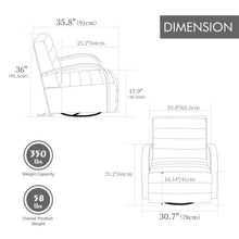 Load image into Gallery viewer, 360° Swivel Accent Chair With Armrests
