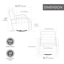 Load image into Gallery viewer, 360° Swivel Accent Chair With Armrests
