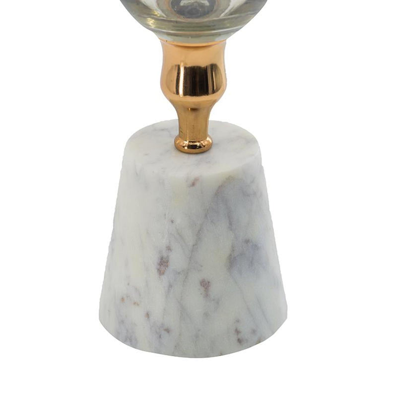 Marble Table Vase (565436) - Gold / White