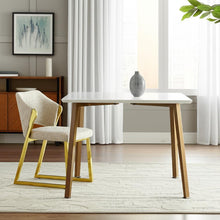 Load image into Gallery viewer, Upholstered Boucle Wing Back Dining Side Chair - Beige
