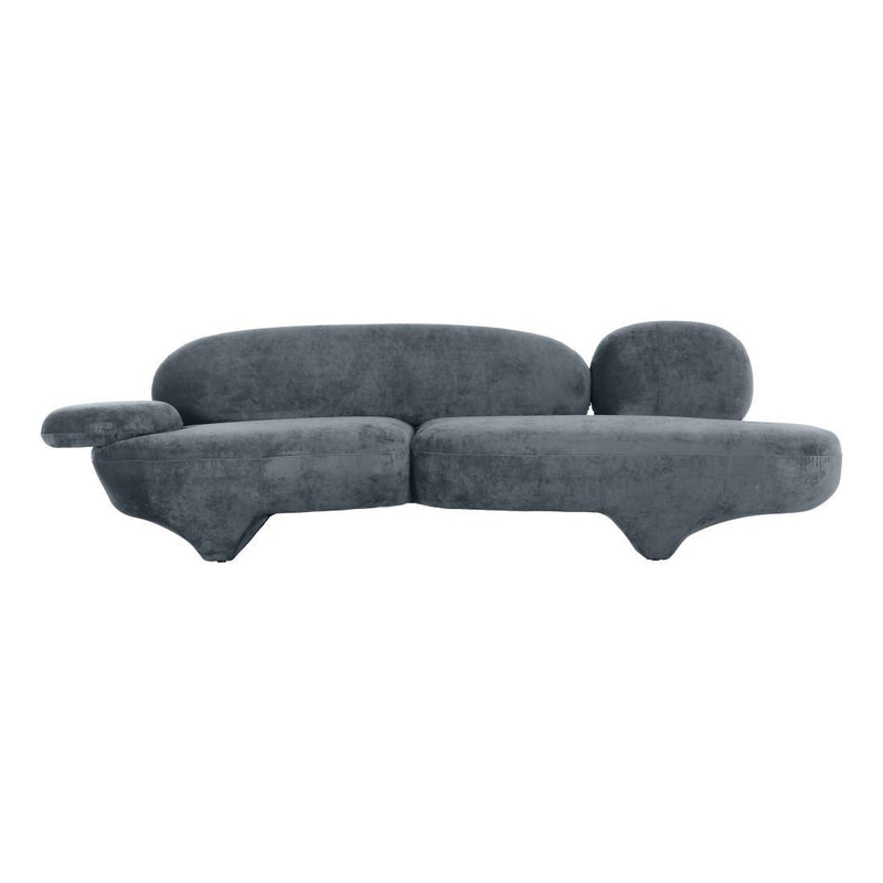 Velvet Sofa - Gray