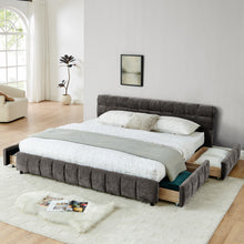 Load image into Gallery viewer, Modern Platform Bed Frame With Thick Fabric
