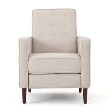 Load image into Gallery viewer, Mid-Century Modern Recliner With Button Tufted Waffle Stitch
