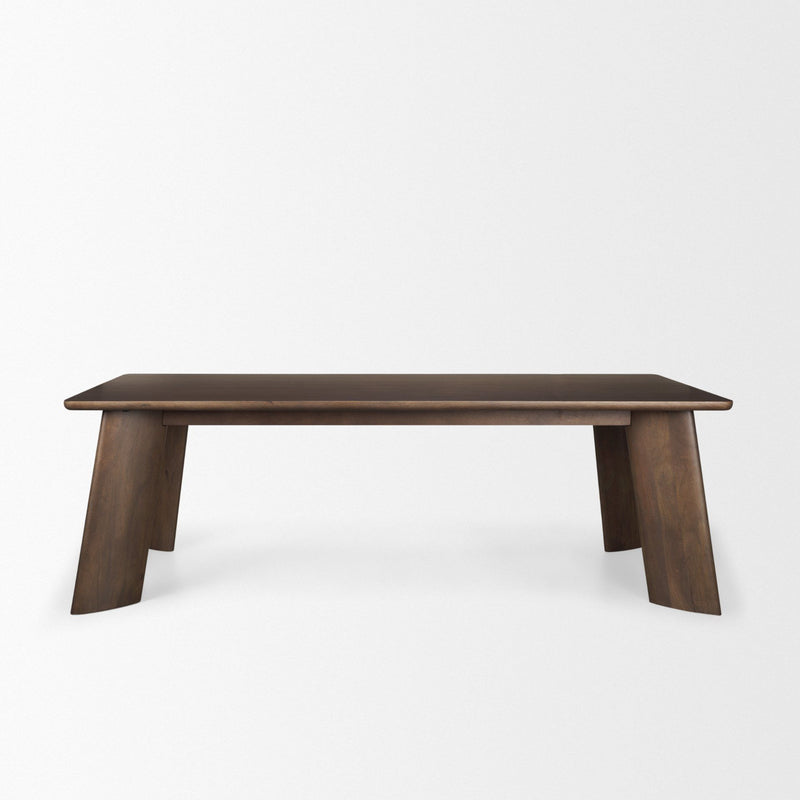 Solid Wood Dining Table (727900) - Brown