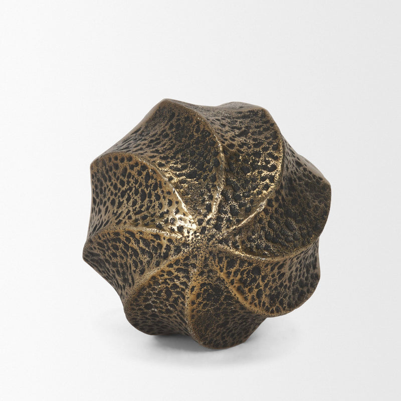 Sphere Tabletop Sculpture (729151) - Antiqued Gold