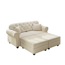 Load image into Gallery viewer, Upholstered Sofa Set With Nailhead Trim And Rolled Armrests, Includes Pillows
