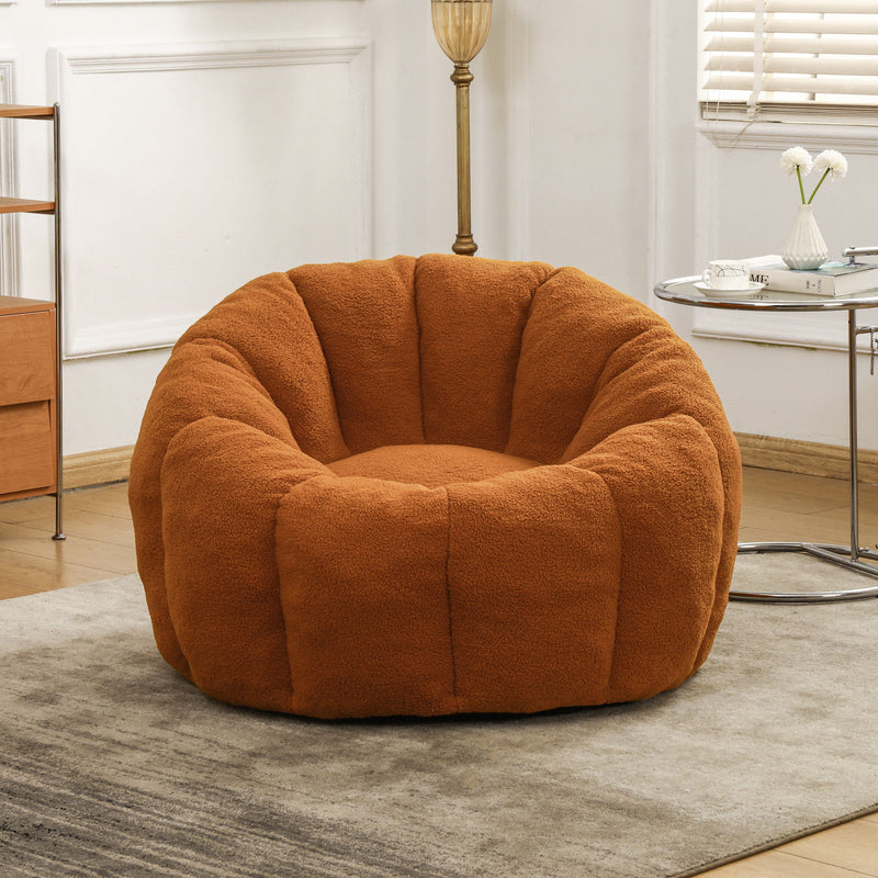 Bean Bag Chair, Lazy Sofa For Living Room - Orange