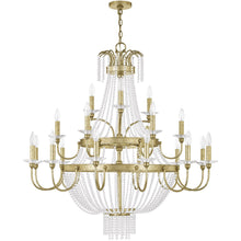 Load image into Gallery viewer, Multi Light Dimmable Chandelier With Shades - Gold
