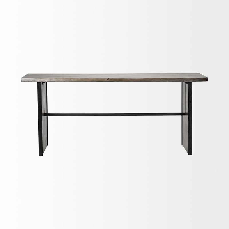 Solid Wood Solid Console Table - Brown