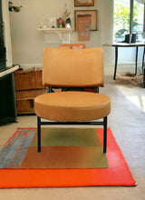Load image into Gallery viewer, Contemporary Rectangle And Circle Accent Chair - Orange
