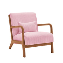 Load image into Gallery viewer, Upholstered Armchair With Back Support Pillow
