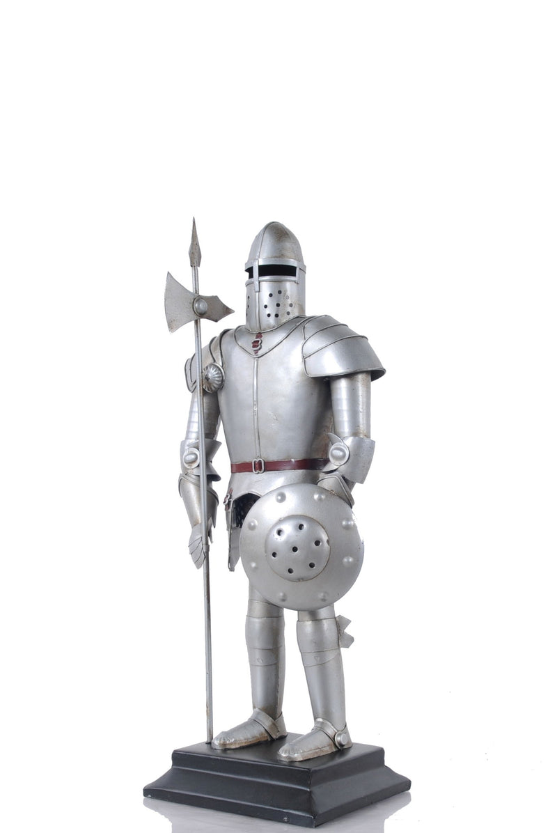 Hand Painted Figurine Tabletop Sculpture - Silver