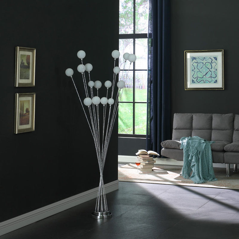 Multi Light LED Novelty Floor Lamp - Chrome