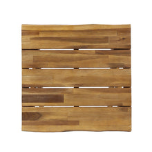 Load image into Gallery viewer, Passion - Outdoor Side Table With Cross Base And Slatted Top - Teak
