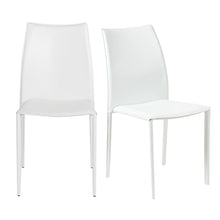 Load image into Gallery viewer, Leather Dining Side Chairs (Set of 2) - White
