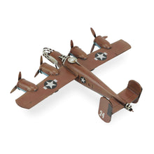 Load image into Gallery viewer, Hand Painted 1941 B-24 Liberator Model Airplane - Brown / Silver

