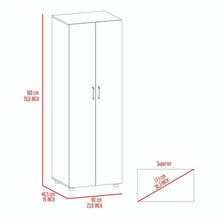 Load image into Gallery viewer, Armoire Organiser, Two Shelves, Rod, Double Door Cabinet Armoire
