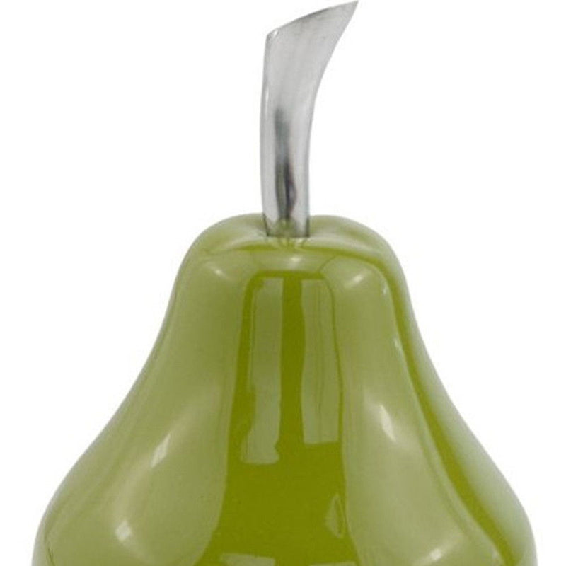 Decorative Pear Tabletop Sculpture (373757) - Green