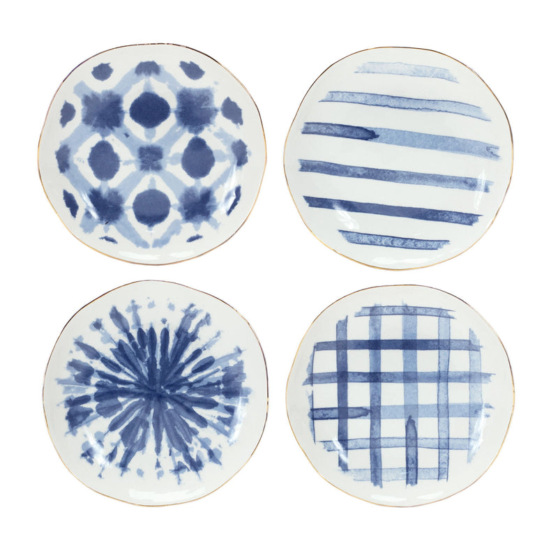 Ceramic Decorative Bowl (Set of 4) - Blue And White