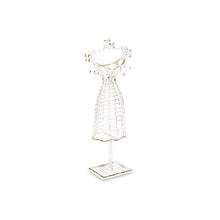 Load image into Gallery viewer, Dress Form Sculpture Jewelry Holder - Silver
