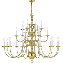 Load image into Gallery viewer, Multi Light Dimmable Chandelier With Shades - Brass
