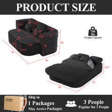 Load image into Gallery viewer, 2 In 1 Foldable Sofa Bed With Multi Functional Blanket, Floor Lounge Sofa

