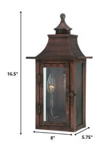 Load image into Gallery viewer, St. Charles Acopper Patina 2-Light Wall Light - Dark Brown
