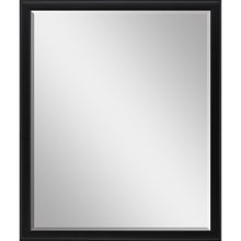 Load image into Gallery viewer, 30" Solid Wood Framed Accent Mirror - Black
