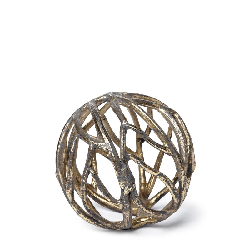 Petite Tree Branch Sculpture - Gold