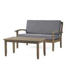 Load image into Gallery viewer, Outdoor Chat Set With Coffee Table And Loveseat
