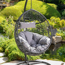 Load image into Gallery viewer, Kylie - Boho Style Hanging Basket Chair Rattan With Water Resistant Cushions
