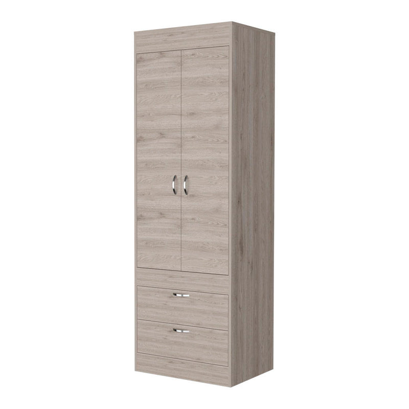 Accent Cabinet With Two Doors Two Drawers - Light Gray