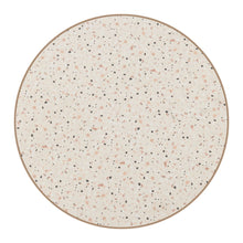 Load image into Gallery viewer, Faux Terrazzo Rounded Bar Table - Beige / Gold
