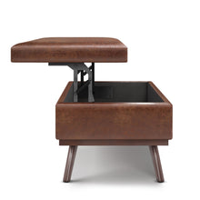 Load image into Gallery viewer, Owen - Lift Top Large Coffee Table Storage Ottoman, Mid Century Style

