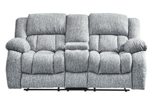 Load image into Gallery viewer, Manual Reclining Loveseat With Storage - Light Gray
