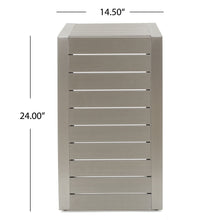 Load image into Gallery viewer, Aluminum Outdoor C - Shaped Side Table For Patio
