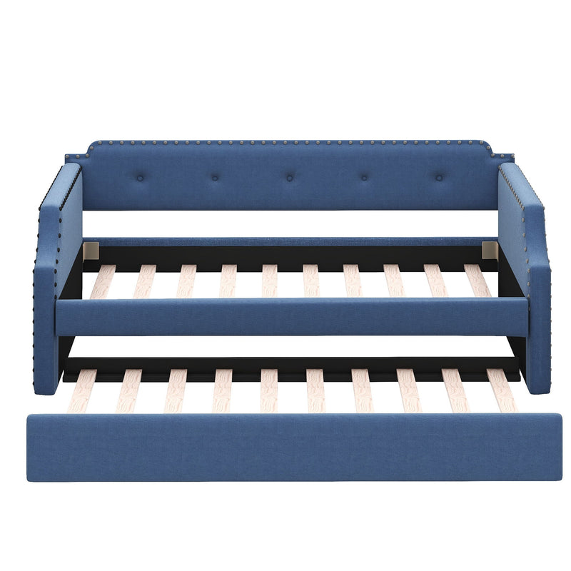 Upholstered Daybed With Trundle