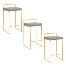 Load image into Gallery viewer, Fuji - Contemporary / Glam Design Counter Stool (Set of 2)

