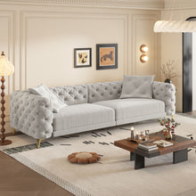 Load image into Gallery viewer, 3 In 1 Convertible Sleeper, Deep Seat Pull Out Sofa Bed, Button Tufted
