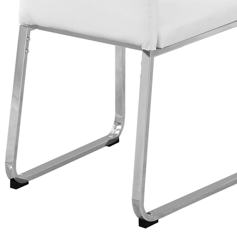 Upholstered Dining Side Chairs (Set of 2) - White