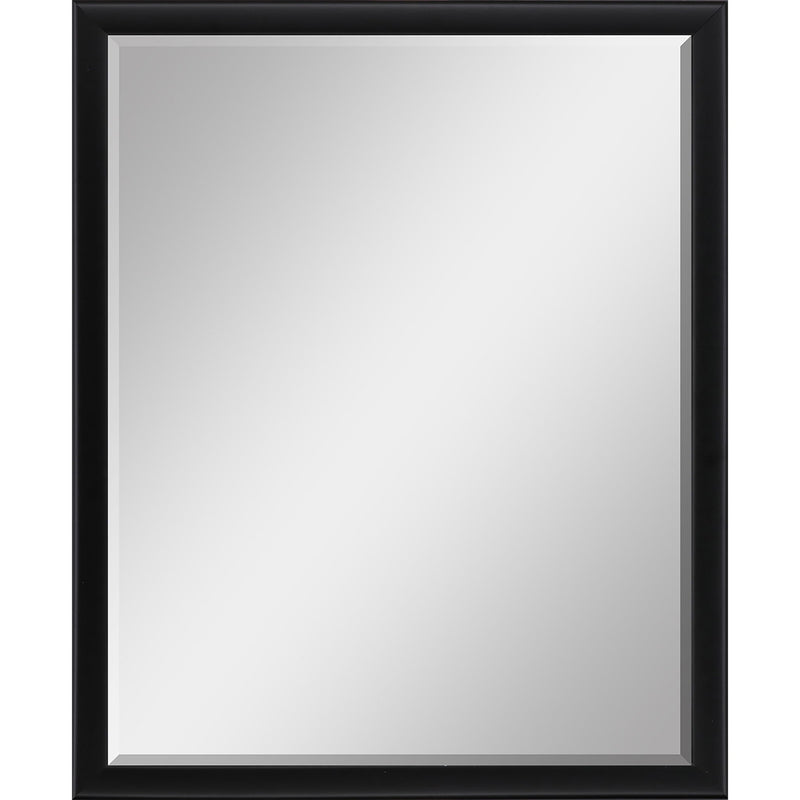 42" Solid Wood Framed Accent Mirror - Black