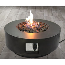 Load image into Gallery viewer, Fiber Reinforced Propane Gas Outdoor Fire Pit Table With Lid - Charcoal
