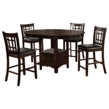Load image into Gallery viewer, Danford - 5 Piece Counter Height Dining Set With Upholstered Stools - Espresso
