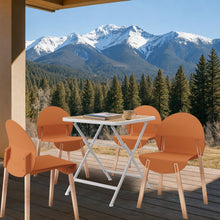 Load image into Gallery viewer, 4 Piece Set Of Single Chairs With A Folding Square Table
