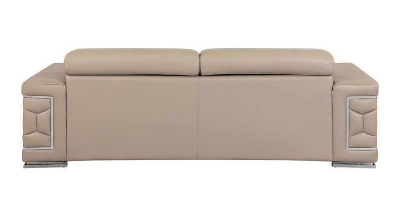 Italian Leather Sofa (720451) - Beige