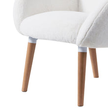 Load image into Gallery viewer, Imitation Lamb Fabric Sofa Chair - White
